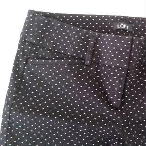 LOFT by Anne Marisa Ankle Pants Black & Beige  Size 0